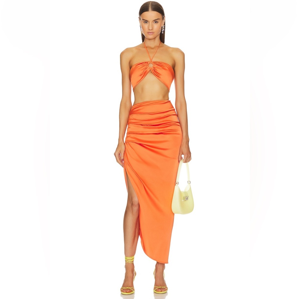 orange dress from revolve